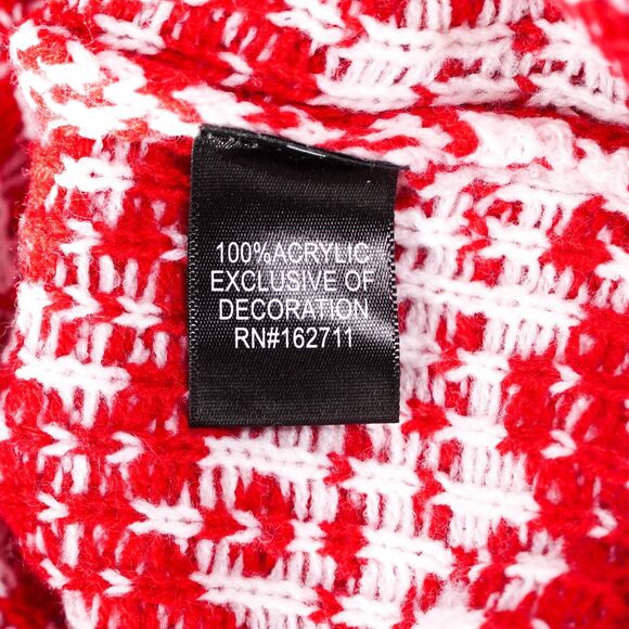Blizzard Bay Llama Christmas Ugly Sweater Knit Pullover Sweatshirt Red Large - Picture 6 of 9